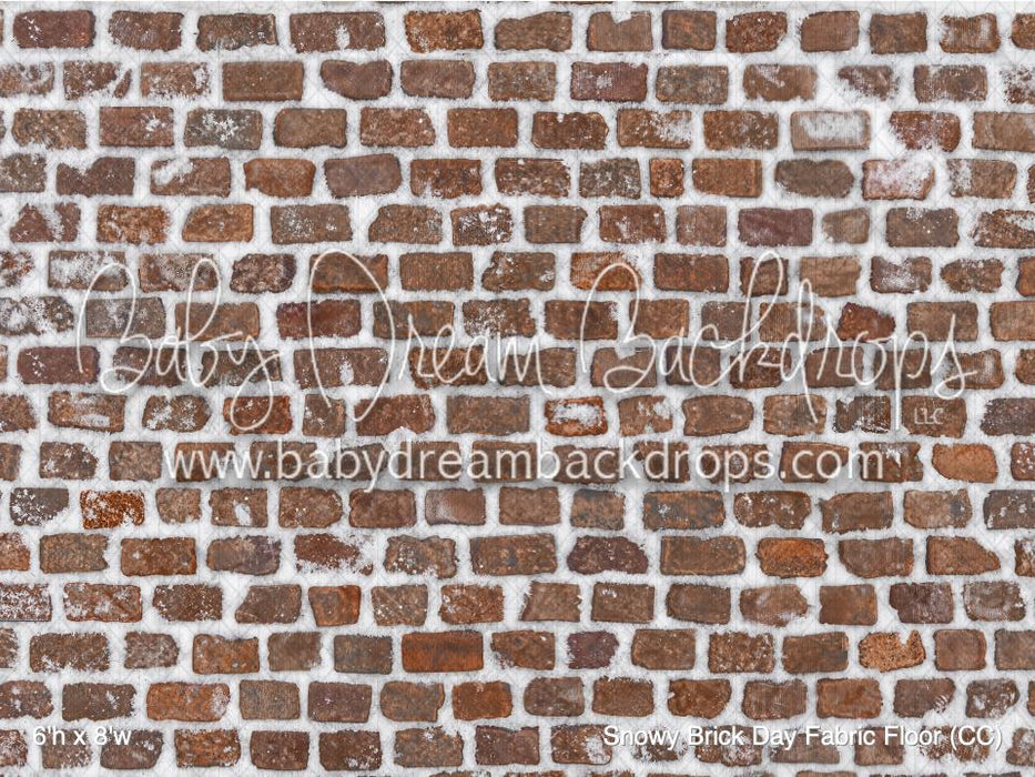 Snowy Brick Day Fabric Floor (CC)