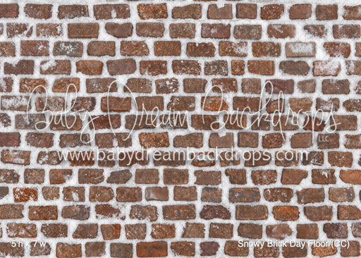 Snowy Brick Day Fabric Floor (CC)