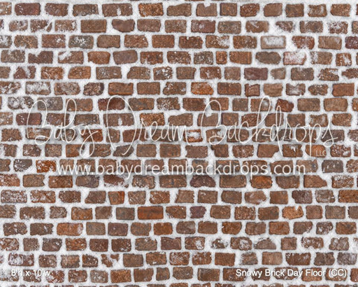 Snowy Brick Day Fabric Floor (CC)
