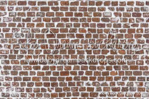 Snowy Brick Day Fabric Floor (CC)
