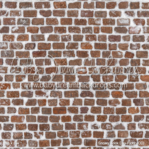 Snowy Brick Day Fabric Floor (CC)