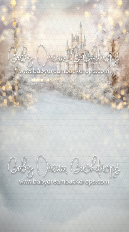 Snowy Castle (Pastel Dreams) with lights Sweep (MD)
