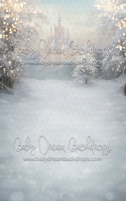 Snowy Castle (Snow Peach) with lights Sweep (MD)