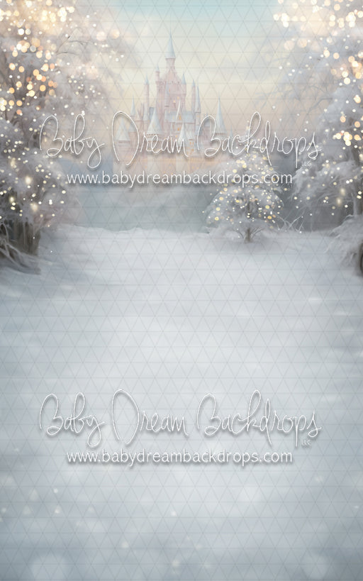 Snowy Castle (Snow Peach) with lights Sweep (MD)