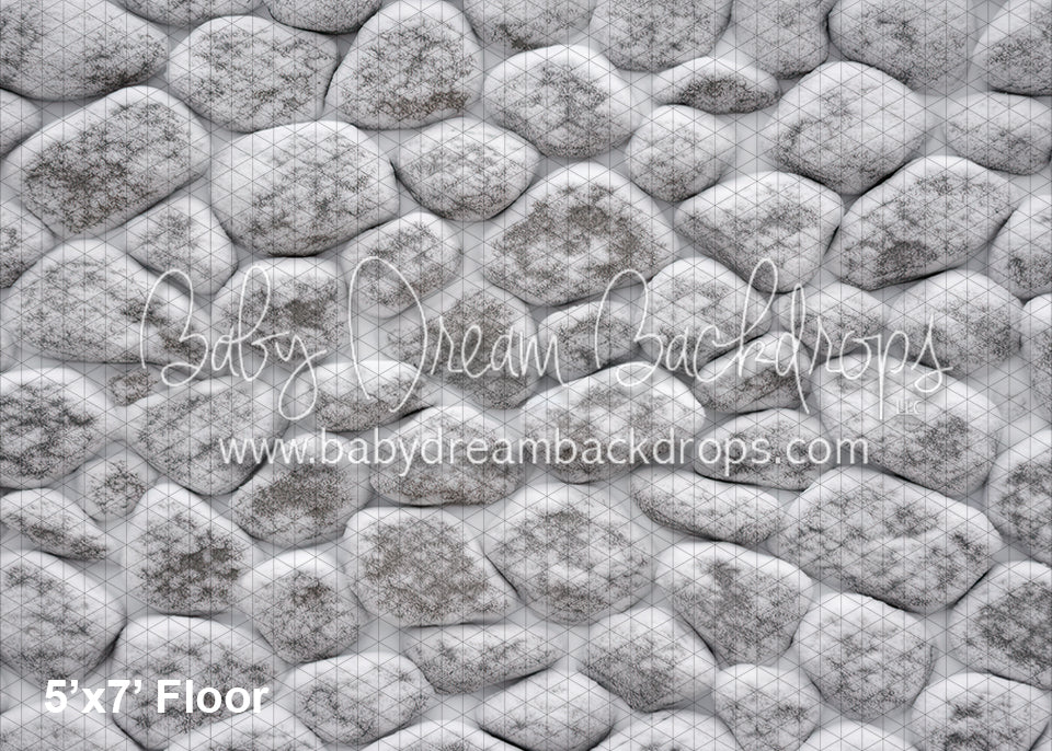 Snowy Cobblestone Fabric Floor (WM)