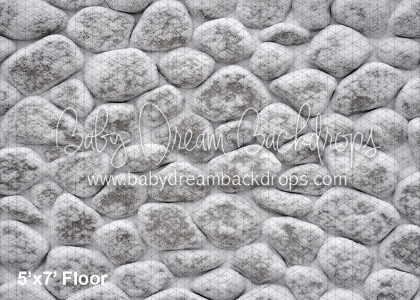 Snowy Cobblestone Fabric Floor (WM)