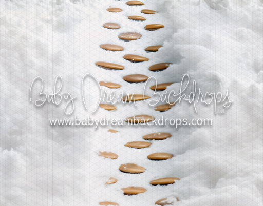 Snowy Gingerbread House Fabric Floor (MD)