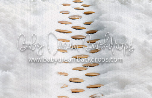 Snowy Gingerbread House Fabric Floor (MD)