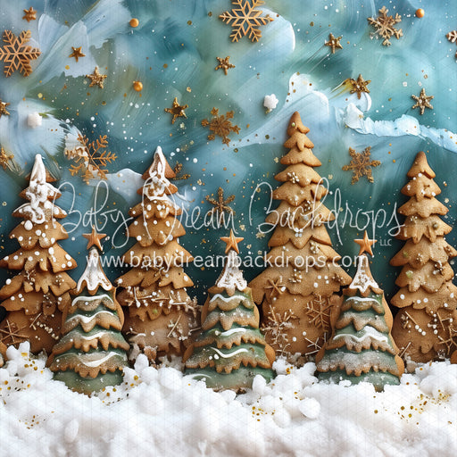 Snowy Gingerbread Trees (MD)
