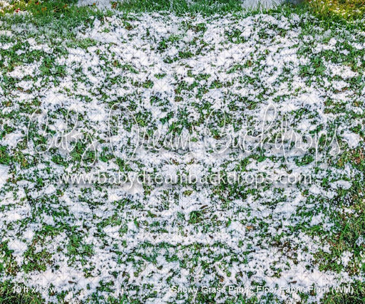 Snowy Grass Fabric Floor Fabric Floor (WM)