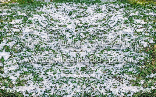 Snowy Grass Fabric Floor Fabric Floor (WM)