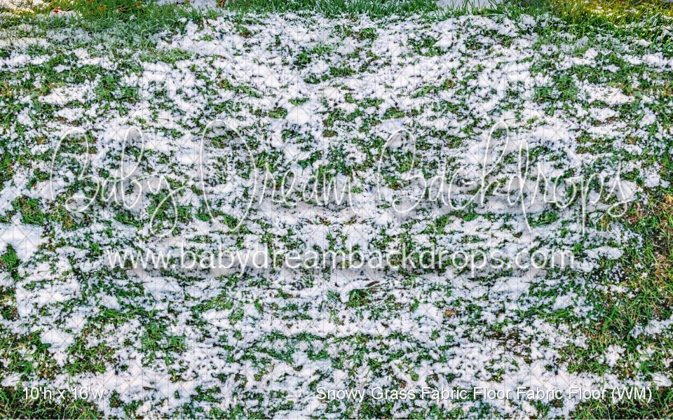 Snowy Grass Fabric Floor Fabric Floor (WM)