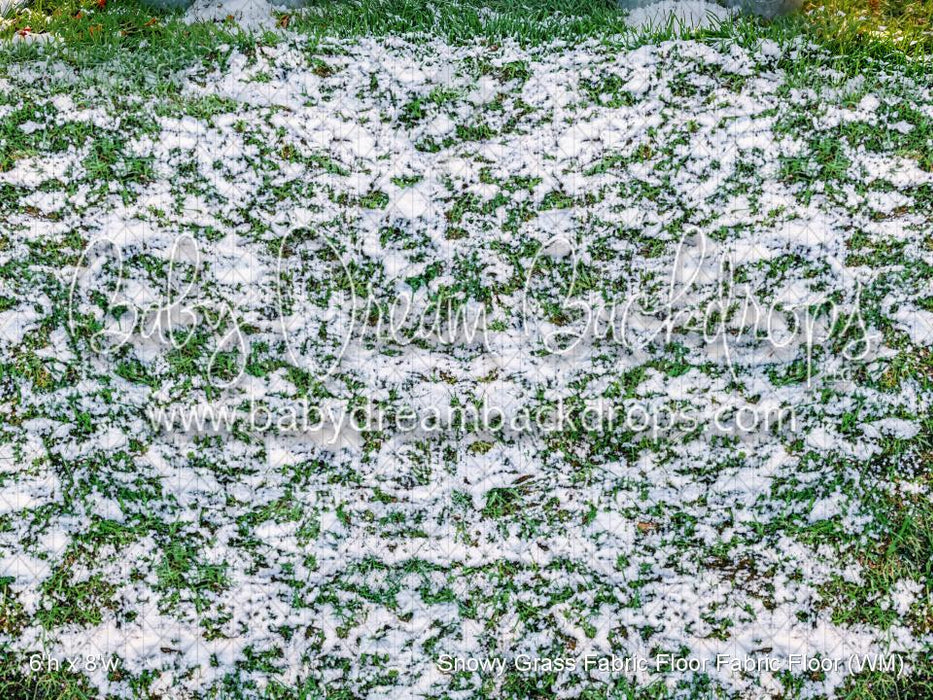 Snowy Grass Fabric Floor Fabric Floor (WM)