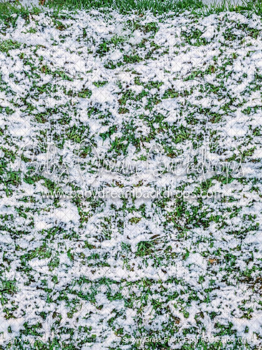Snowy Grass Fabric Floor Fabric Floor (WM)