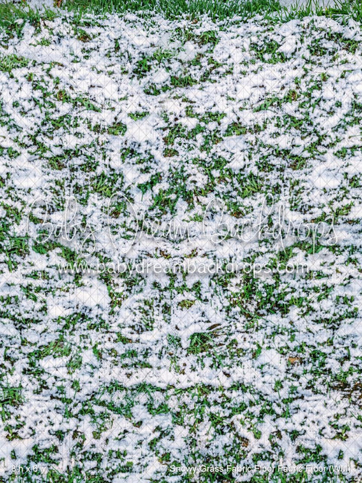 Snowy Grass Fabric Floor Fabric Floor (WM)