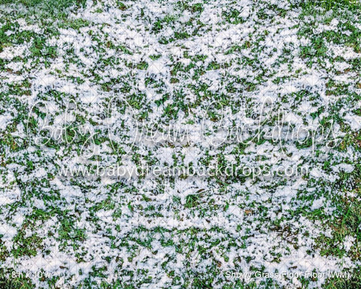 Snowy Grass Fabric Floor Fabric Floor (WM)