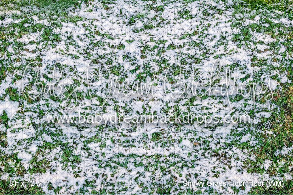 Snowy Grass Fabric Floor Fabric Floor (WM)
