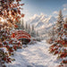 Snowy Holly Bridge at Golden Hour (OM)