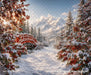 Snowy Holly Bridge at Golden Hour (OM)