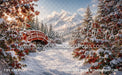 Snowy Holly Bridge at Golden Hour (OM)