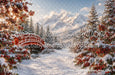Snowy Holly Bridge at Golden Hour (OM)