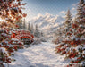 Snowy Holly Bridge at Golden Hour (OM)