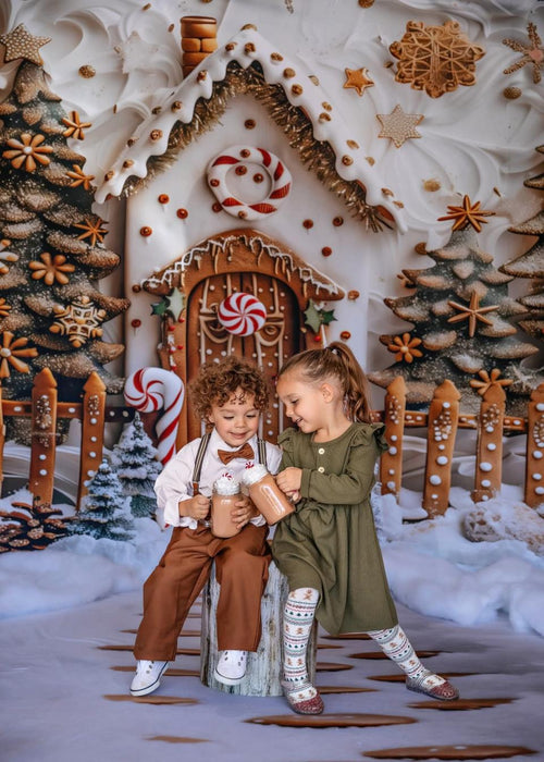 Snowy Gingerbread House (MD)