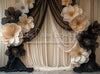 Sophisticated Floral Drapery Display (BD)