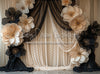 Sophisticated Floral Drapery Display (BD)