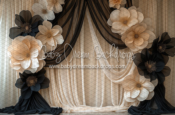 Sophisticated Floral Drapery Display (BD)