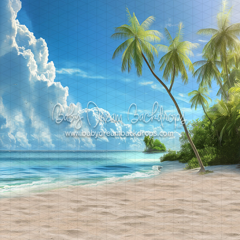 X Drop South Pacific Seaside (JA) – Baby Dream Backdrops