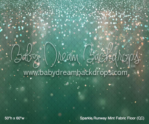 Sparkle Runway Mint Fabric Floor (CC)