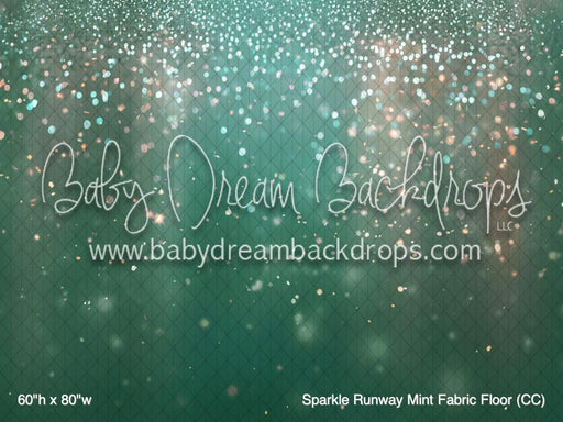 Sparkle Runway Mint Fabric Floor (CC)
