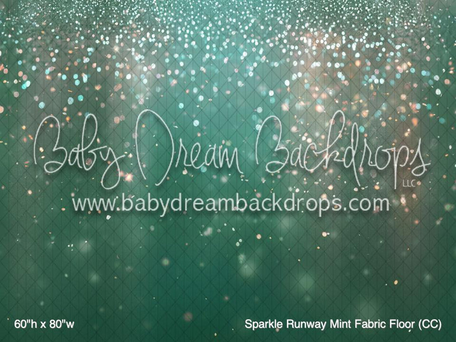 Sparkle Runway Mint Fabric Floor (CC)
