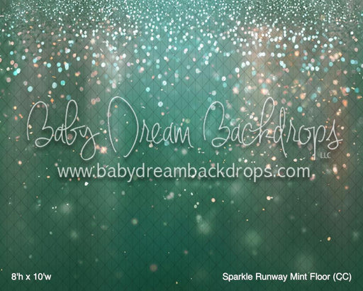 Sparkle Runway Mint Fabric Floor (CC)