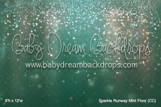 Sparkle Runway Mint Fabric Floor (CC)