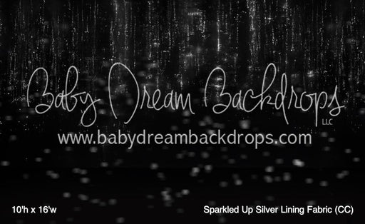 Sparkled Up Silver Lining Fabric (CC)
