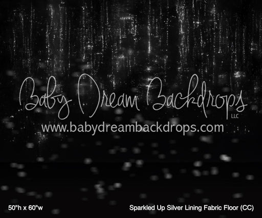 Sparkled Up Silver Lining Fabric Floor (CC)