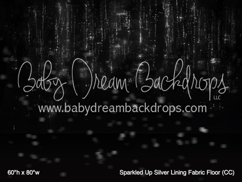 Sparkled Up Silver Lining Fabric Floor (CC)