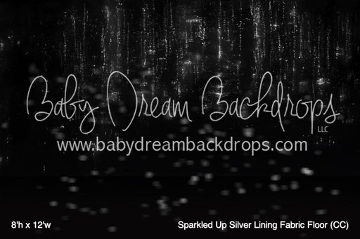 Sparkled Up Silver Lining Fabric Floor (CC)