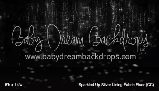 Sparkled Up Silver Lining Fabric Floor (CC)