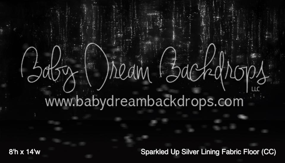 Sparkled Up Silver Lining Fabric Floor (CC)