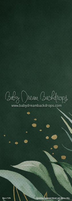 Sparkling Seaweed Mural Left Skinny (HL)