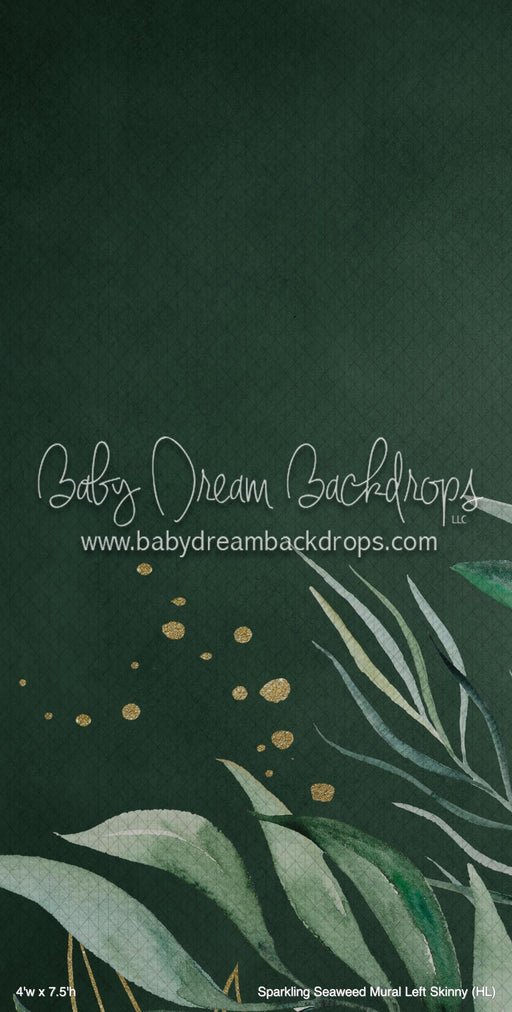 Sparkling Seaweed Mural Left Skinny (HL)