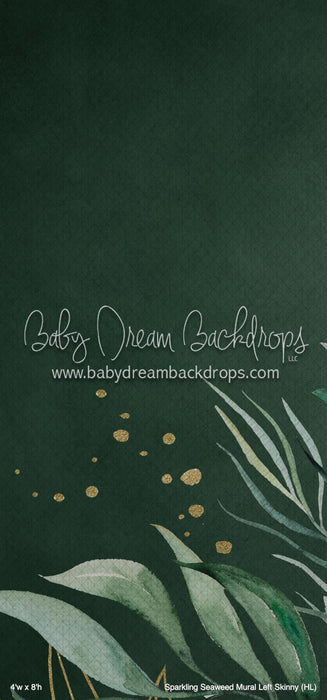 Sparkling Seaweed Mural Left Skinny (HL)