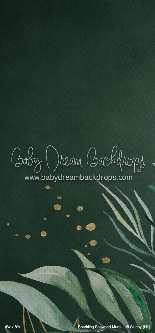 Sparkling Seaweed Mural Left Skinny (HL)
