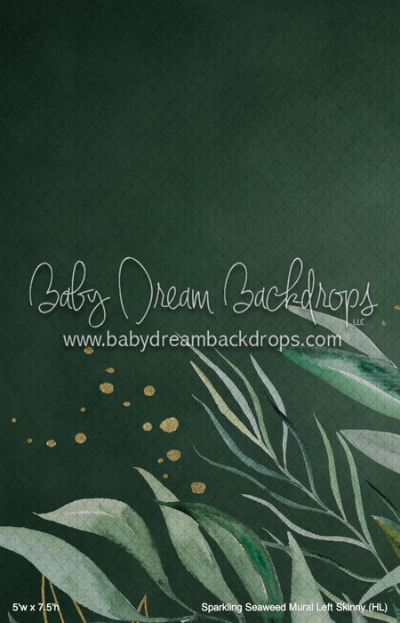 Sparkling Seaweed Mural Left Skinny (HL)