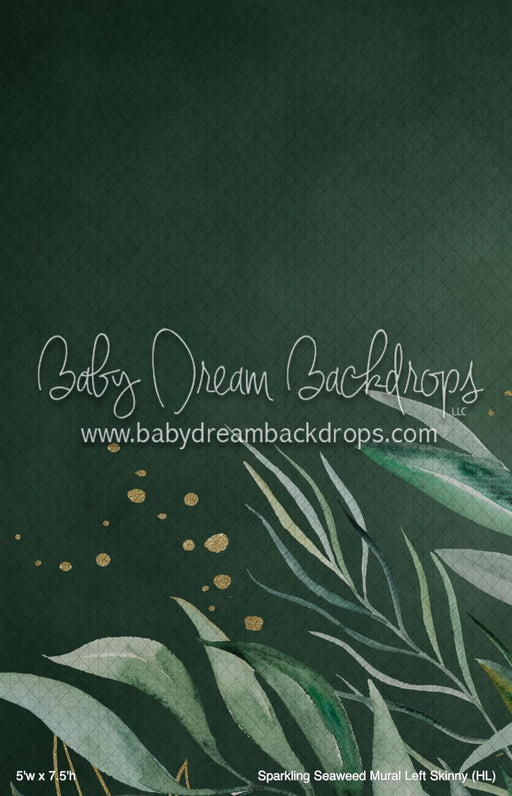 Sparkling Seaweed Mural Left Skinny (HL)