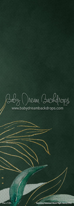 Sparkling Seaweed Mural Right Skinny (HL)