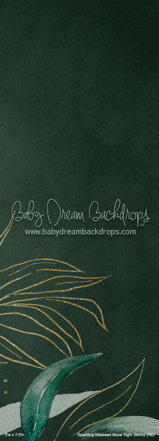Sparkling Seaweed Mural Right Skinny (HL)